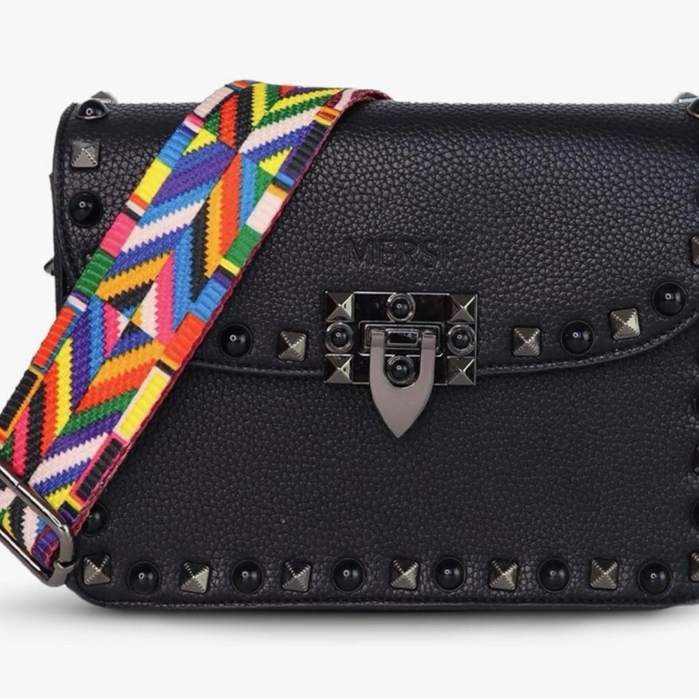 Black Studded Women's Bag